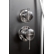 Душевая кабина Deto L810 black с гидромассажем и электрикой