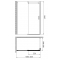 Душевой уголок Gemy Modern Gent S25191A-A6-90 140x90 см