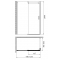 Душевой уголок Gemy Modern Gent S25191C-A6-80 120x80 см