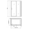 Душевой уголок Gemy Sunny Bay S28191A-A70 100x70 см