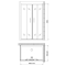 Душевой уголок Gemy Victoria S30192A-A80 150x80 см