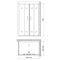 Душевой уголок Gemy Victoria S30192E-A100 140x100 см