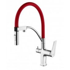 Смеситель Lemark Comfort LM3074C-Red для кухонной мойки