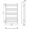 Полотенцесушитель водяной Lemark Status LM44810BR П10