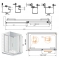 Душевой уголок Cezares Lux soft W AH1 120/100 C Cr IV