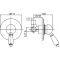 Смеситель Cezares Vintage DIM-03/24-Sw С ВНУТРЕННЕЙ ЧАСТЬЮ, для душа
