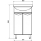 Тумба с раковиной ASB-Mebel Мессина 50