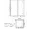 Душевой уголок Vegas Glass AFP-Fis Lux 100*90 07 10 R профиль матовый хром, стекло сатин