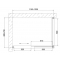 Душевой уголок Vegas Glass ZP+ZPV 120*70 01 01 профиль белый, стекло прозрачное
