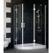 Душевой уголок Vegas Glass AFS-F 120*80 01 01 R профиль белый, стекло прозрачное