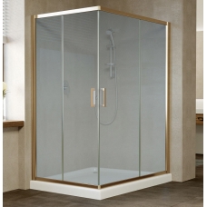 Душевой уголок Vegas Glass ZA-F 0120*100 05 10 профиль бронза, стекло сатин