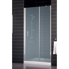 Душевая дверь в нишу Vegas Glass EP-F-1 0120 08 10 L профиль глянцевый хром, стекло сатин