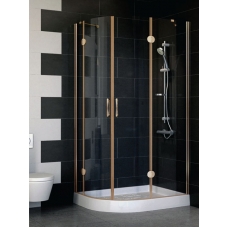 Душевой уголок Vegas Glass AFS-F 100*80 05 01 R профиль бронза, стекло прозрачное