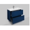 Тумба с раковиной Am.Pm Gem 60 глубокий синий, с 2 ящиками Тумба с раковиной Am.Pm Gem 60 глубокий синий, с 2 ящиками
