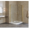 Душевой уголок Vegas Glass AFS-F Lux 120*90 09 01 R профиль золото, стекло прозрачное