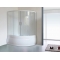 Шторка на ванну Royal Bath Alpine RB 170ALP-T 170 см, прозрачное стекло