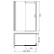 Душевой уголок Gemy Modern Gent S25151 L 150x80 см