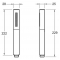 Душевая лейка Jacob Delafon Shift Ellipse E10257-CP