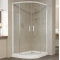 Душевой уголок Vegas Glass ZS-F 120*80 01 01 профиль белый, стекло прозрачное