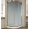 Душевой уголок Vegas Glass ZS-F 90*80 05 02 профиль бронза, стекло шиншилла