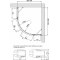 Душевой уголок Vegas Glass AFS-F Lux 100*90 08 01 L профиль глянцевый хром, стекло прозрачное