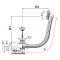 Слив-перелив AlcaPlast A55 ANTIC-80