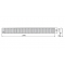 Решетка AlcaPlast Line 550L глянцевая