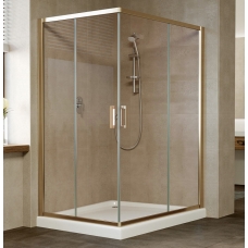 Душевой уголок Vegas Glass ZA-F 0120*100 05 05 профиль бронза, стекло бронза