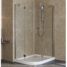 Душевой уголок Vegas Glass AFS-F Lux 110*100 08 01 R профиль глянцевый хром, стекло прозрачное