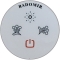 Акриловая ванна Radomir Сорренто 2 Комфорт Chrome 140x140, форсунки chrome