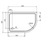 Поддон для душа Cezares SMC RH 120x90 см R