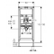 Система инсталляции для писсуаров Geberit Duofix 111.689.00.1 для сенсорных приводов