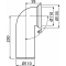 Отвод AlcaPlast A90-90