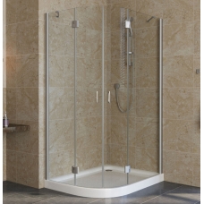 Душевой уголок Vegas Glass AFS-F Lux 110*90 07 01 R профиль матовый хром, стекло прозрачное