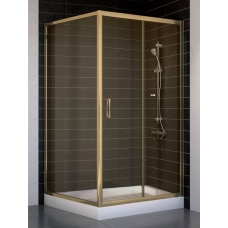 Душевой уголок Vegas Glass ZP+ZPV 100*100 05 05 профиль бронза, стекло бронза
