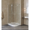 Душевой уголок Vegas Glass AFS-F Lux 80*90 01 01 L профиль белый, стекло прозрачное