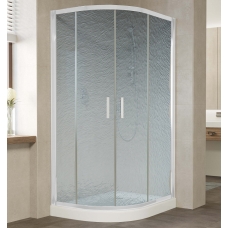 Душевой уголок Vegas Glass ZS-F 100*80 01 02 профиль белый, стекло шиншилла