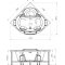 Акриловая ванна Radomir Сорренто 3 Комфорт Luxe 130x130, форсунки luxe