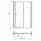 Душевая дверь в нишу Gemy Sunny Bay S28191B 120 см
