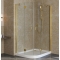 Душевой уголок Vegas Glass AFS-F Lux 120*90 09 01 R профиль золото, стекло прозрачное