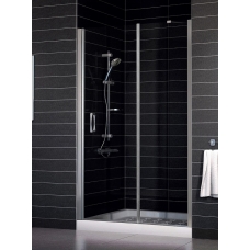 Душевая дверь в нишу Vegas Glass EP-F-1 0155 07 01 L профиль матовый хром, стекло прозрачное