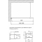 Душевая перегородка Vegas Glass EAF 116 05 02 профиль бронза, стекло шиншилла
