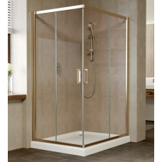 Душевой уголок Vegas Glass ZA-F 110*90 05 05 профиль бронза, стекло бронза
