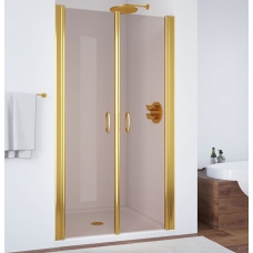 Душевая дверь в нишу Vegas Glass E2P 0090 09 05 профиль золото, стекло бронза