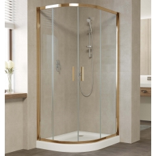 Душевой уголок Vegas Glass ZS-F 90*80 05 01 профиль бронза, стекло прозрачное