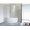 Шторка на ванну Royal Bath Alpine RB 160ALP-С 160 см, стекло шиншилла