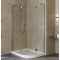 Душевой уголок Vegas Glass AFS-F Lux 100*80 08 01 L профиль глянцевый хром, стекло прозрачное