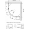 Душевой уголок Vegas Glass AFS-F Lux 110*100 07 01 L профиль матовый хром, стекло прозрачное