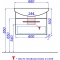 Тумба с раковиной Aqwella Аллегро 65 1 ящик