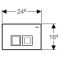 Кнопка смыва Geberit Delta 50 115.135.21.1 хром